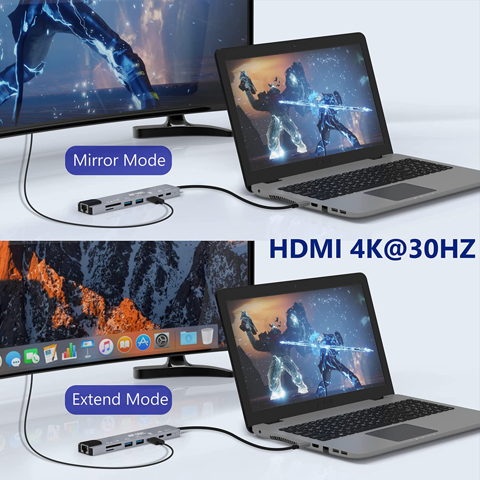 ANT ESPORTS 8-IN-1 MULTIFUNCTIONAL DOCKING STATION (AEC810)