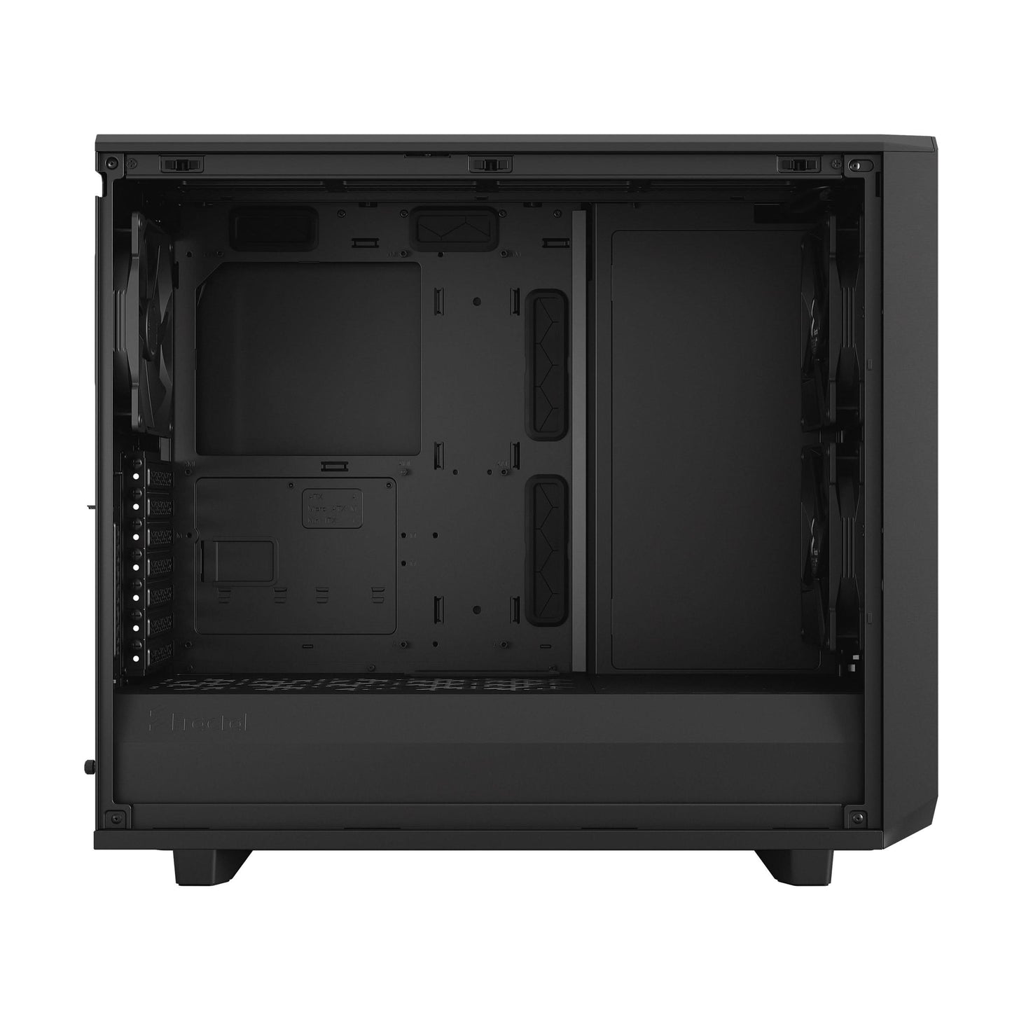 FRACTAL MESHIFY 2 BLACK TG DARK TINT CABINET
