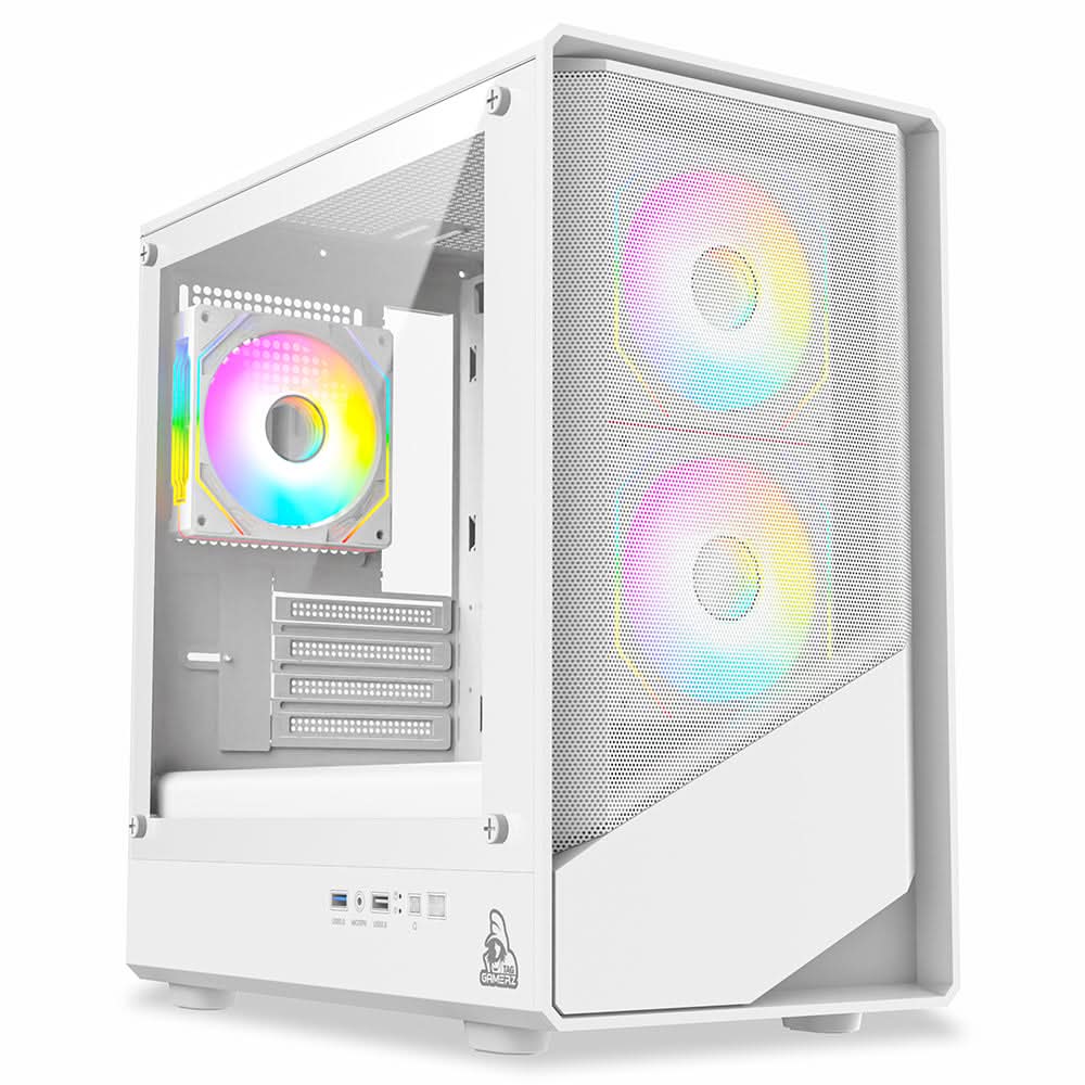 TAG Gaming Starlight Mid Tower Cabinet White