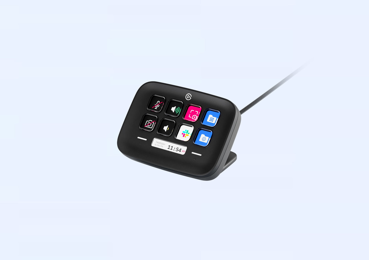 ELGATO STREAM DECK NEO USB PRODUCTIVITY CONTROLLER, 8 CUSTOMIZABLE KEYS 10GBJ9911 BLACK