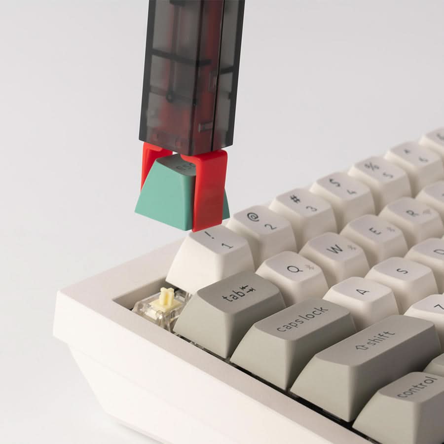 Keychron Gateron Switch and Keycap Puller, 2-in-1 Mechanical Keyboard Switch and Keycap Removal Tool, Black