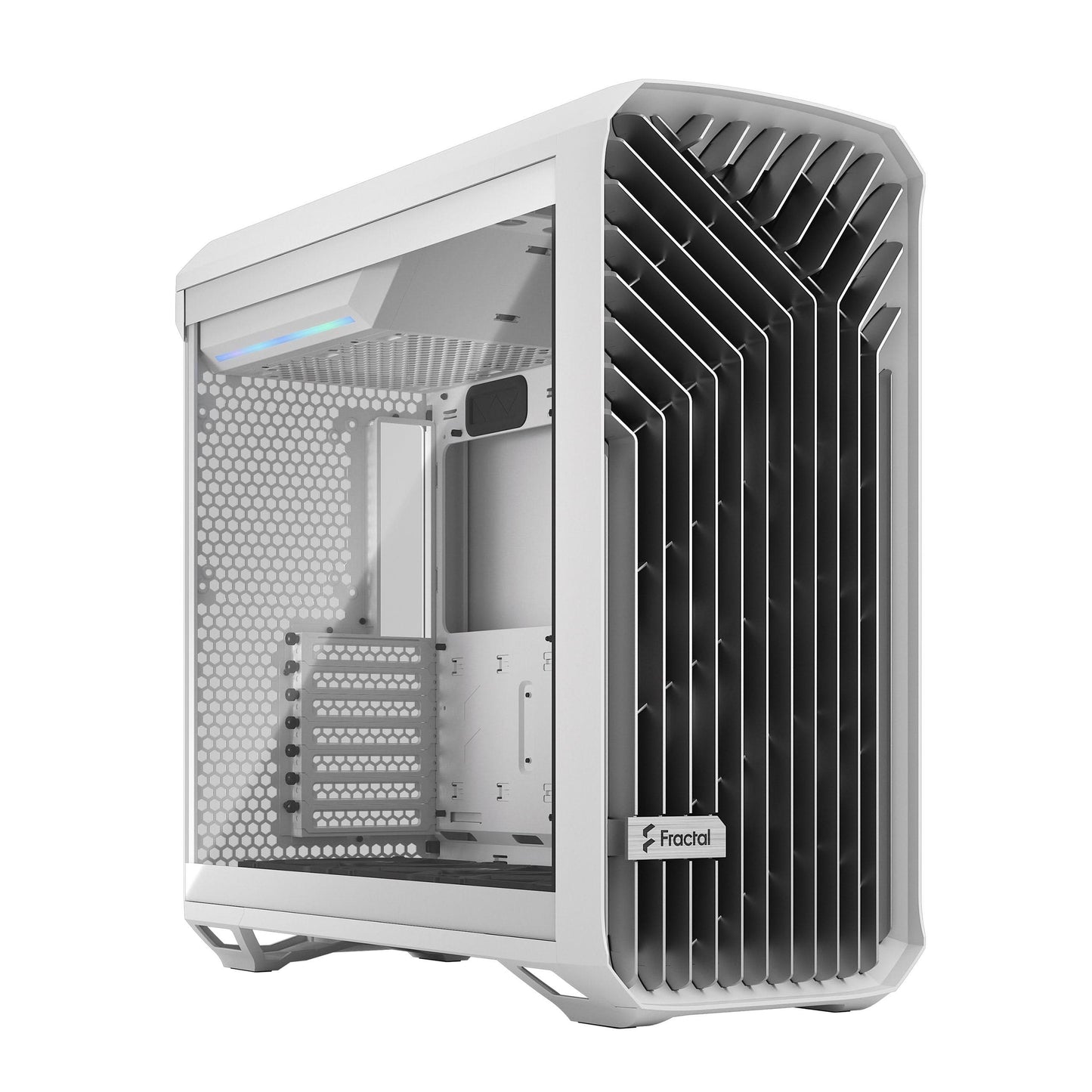 FRACTAL TORRENT WHITE TG CLEAR TINT CABINET