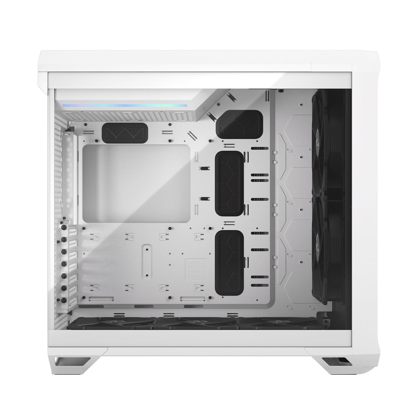 FRACTAL TORRENT WHITE TG CLEAR TINT CABINET