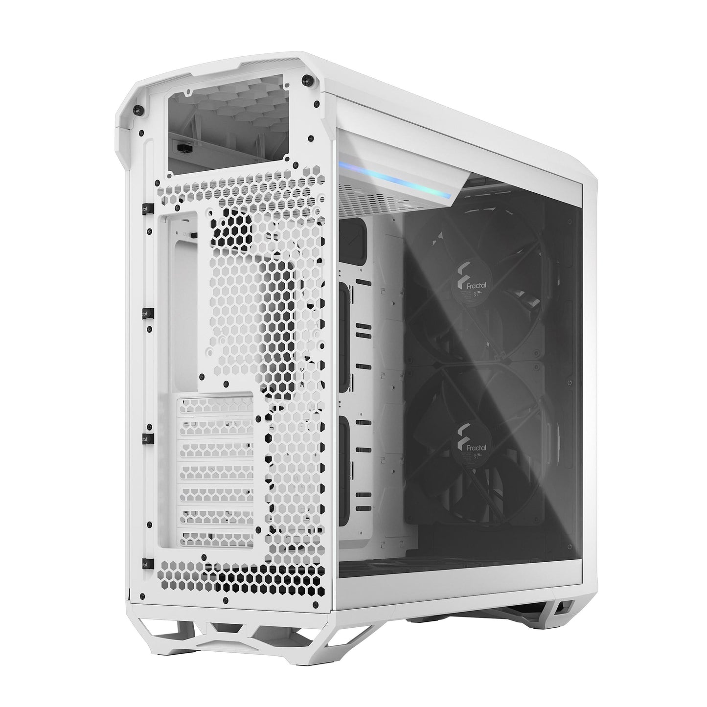 FRACTAL TORRENT WHITE TG CLEAR TINT CABINET