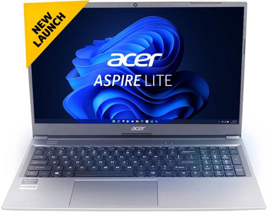 ACER ASPIRE LITE AMD RYZEN 7-5700U PROCESSOR LAPTOP (WINDOWS 11 HOME/ 16 GB/ 512 GB SSD/AMD RADEON GRAPHICS) AL15-41 WITH 15.6 INCH FULL HD DISPLAY, STEEL GRAY UN.31ZSI.006