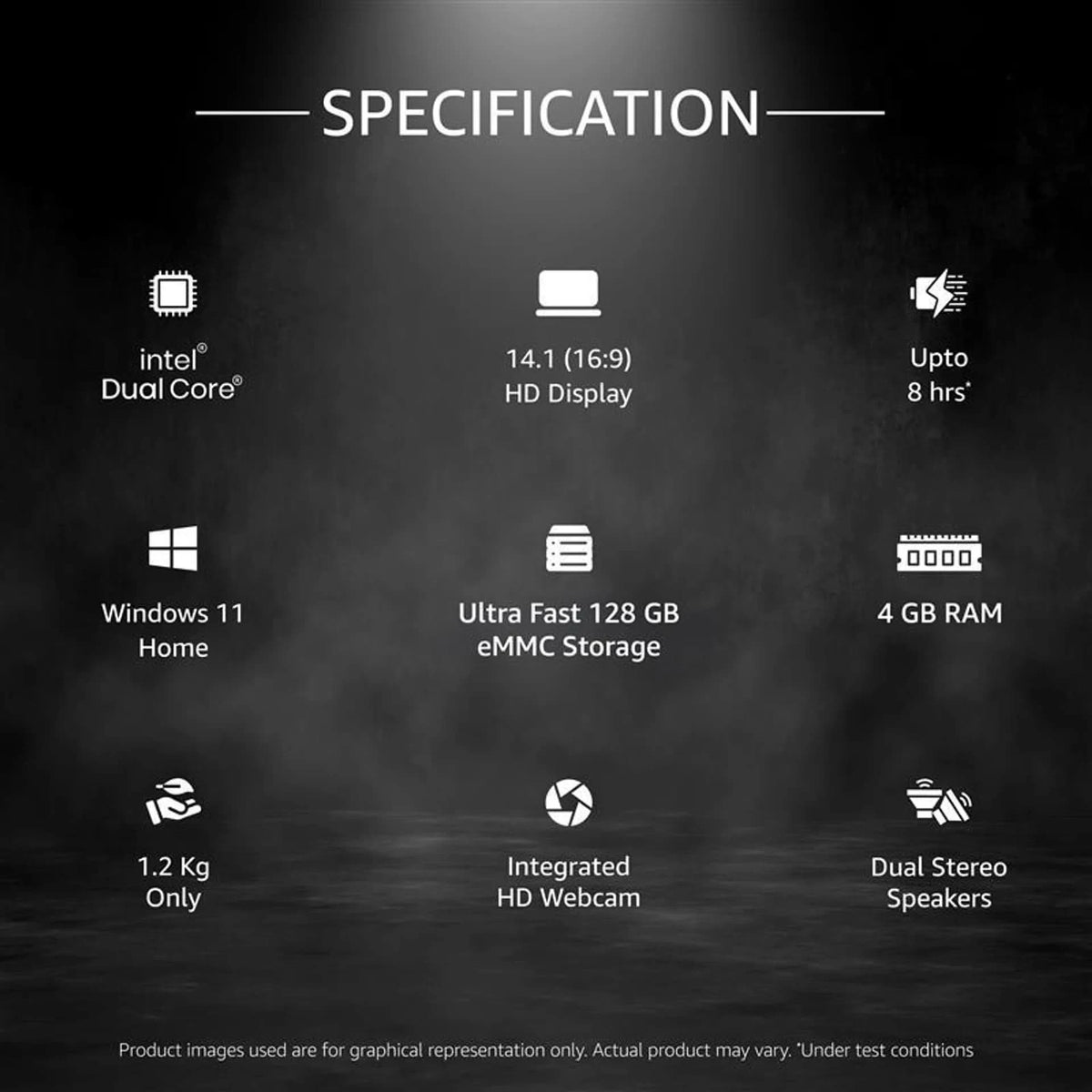 Ultimus Pro Intel Celeron Dual Core N4020 - (4 GB/128 GB EMMC Storage/Windows 11 Home) NU14U4INC43BN-SG Thin and Light Laptop (14.1 Inch, Space Grey)
