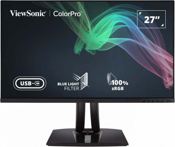 VIEWSONIC VP2756-4K 68.58CM (27") 4KUHD MONITOR | PANTONE VALIDATED | 100% SRGB| FACTORY PRE-CALIBRATED MONITOR 60W CHARGE BACK USB-C, CAM/CAD MODE, POWERFUL COLOR, DELTA E<2 REGIST6-4K