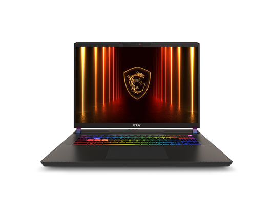 MSI Vector 17 HX AI A2XWHG-206IN Intel Core Ultra 9 285HX, 32GB DDR5-6400, 2TB NVMe SSD), NVIDIA GeForce RTX 5070 Ti Laptop GPU,12GB GDDR7, 17? QHD+(2560 x 1600),24-Zone RGB Gaming Keyboard with Copilot Key, Windows 11 Home, 2-Year Warranty.
