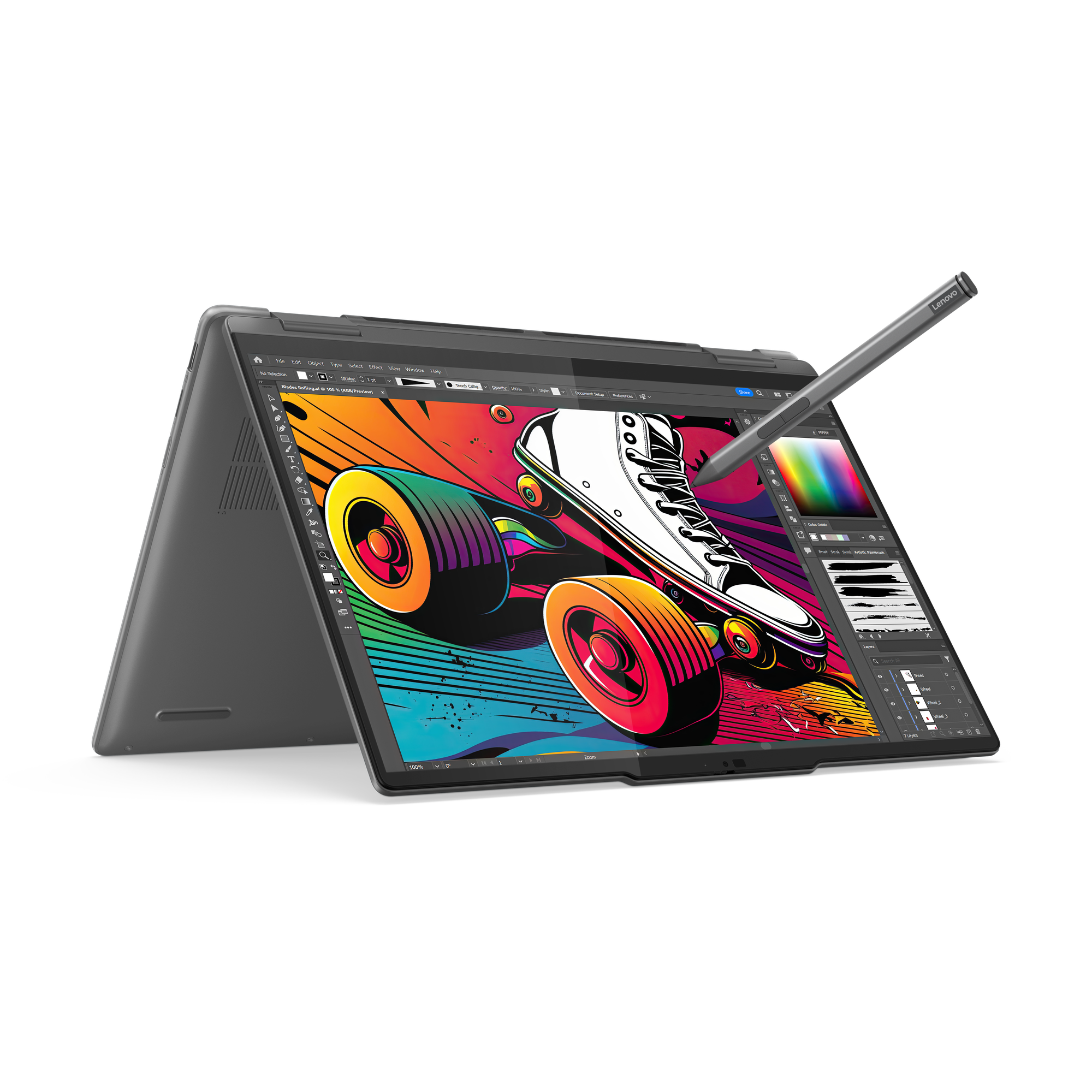 LENOVO YOGA 7I 83DJ00AMIN [ULTRA5-125H 14TH GEN/16GB/512GB SSD/WIN11  INCH TOUCH/INTEGRATED GRAPHICS /1 YEAR(S)/GREY]