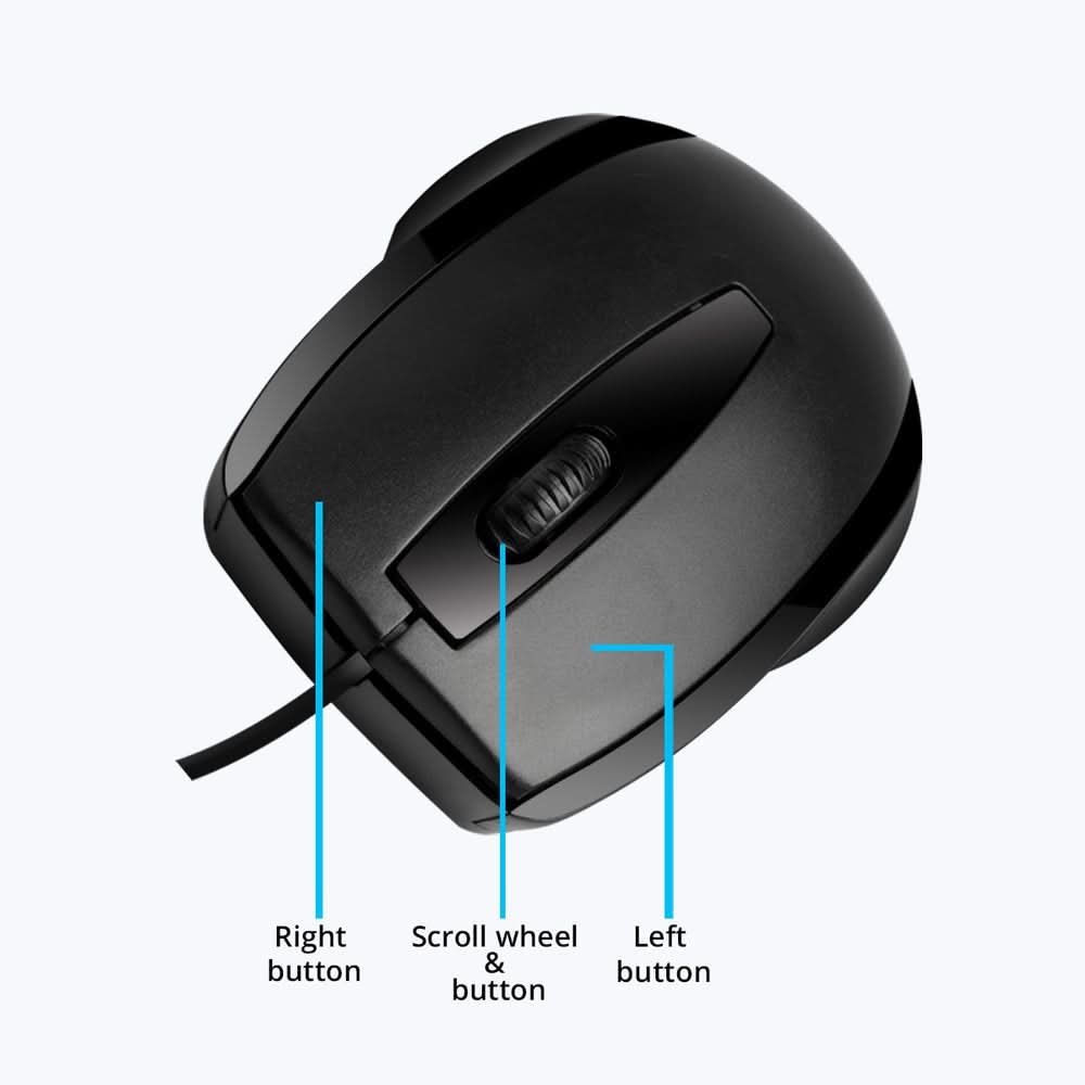 ZEBRONICS ZEB-ALEX WIRED USB OPTICAL MOUSE
