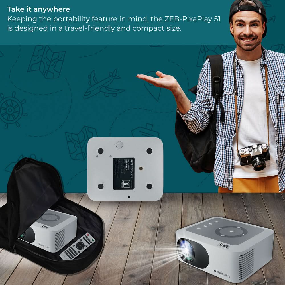PROJECTOR ZEBRONICS LED PIXAPLAY 51