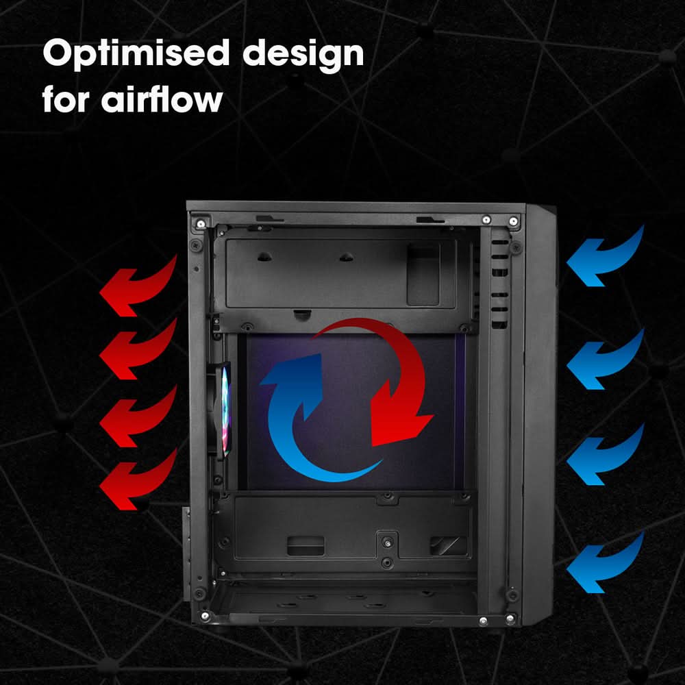 ZEBRONICS ZIUM Mid-Tower Gaming Cabinet