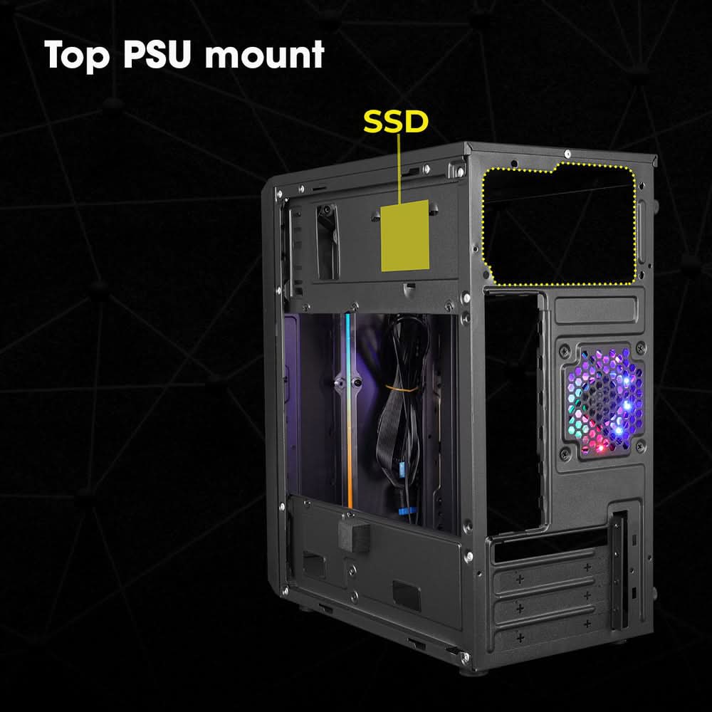 ZEBRONICS ZIUM Mid-Tower Gaming Cabinet
