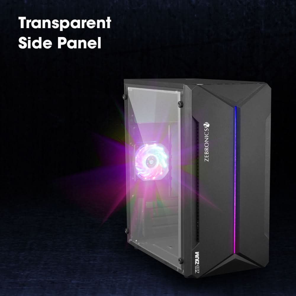ZEBRONICS ZIUM Mid-Tower Gaming Cabinet