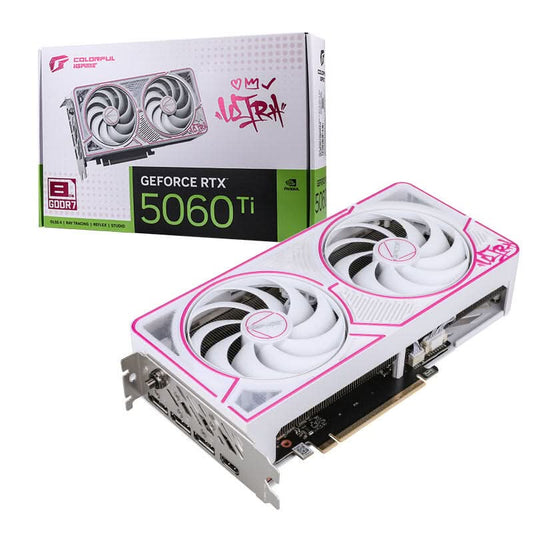 COLORFUL IGAME GEFORCE RTX 5060 TI ULTRA W DUO OC 8GB-V WHITE GRAPHIC CARD