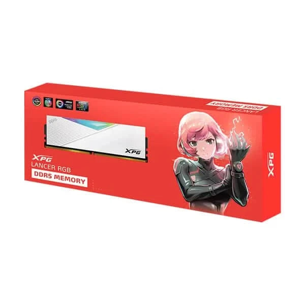 XPG LANCER RGB 16GB DDR5 6000 MHZ CL 30-40 AX5U6000C3016G-DCLARWH RAM