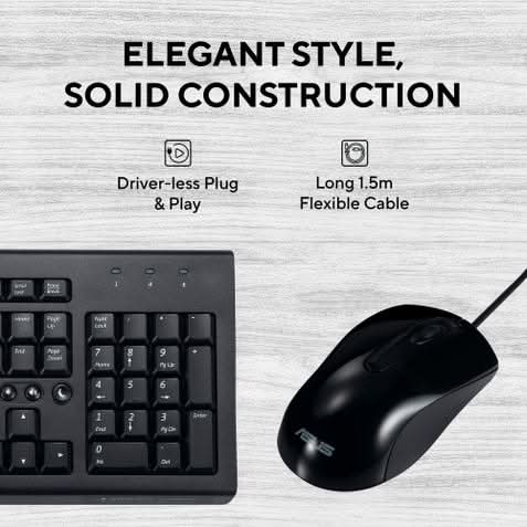ASUS Keyboard and Mouse Set U2000 (Wired)