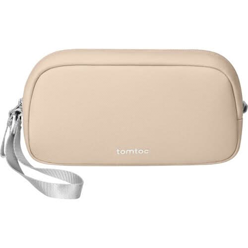 TOMTOC LIGHT-T12 ELECTRONIC ACCESSORY POUCH 1L-BEIGE