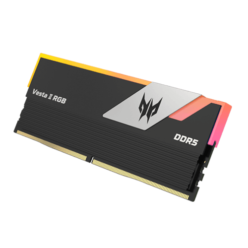 PREDATOR VESTAII DDR5 RGB U-DIMM 6000MHZ 64GB (32GB*2) BLACK