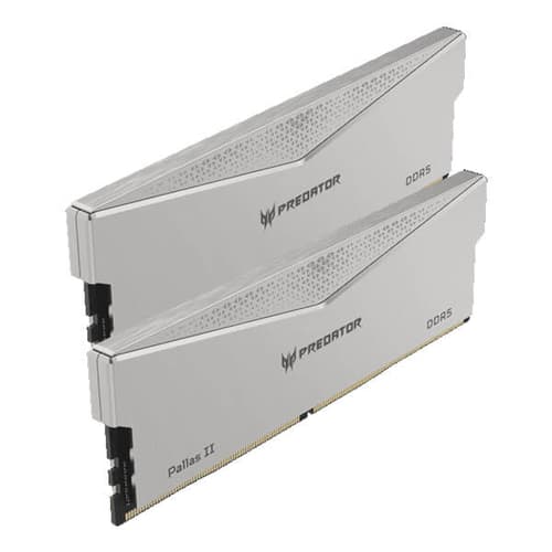 PREDATOR PALLASII DDR5 HEATSINK U-DIMM 6000MHZ 64GB (32GB*2) SILVER