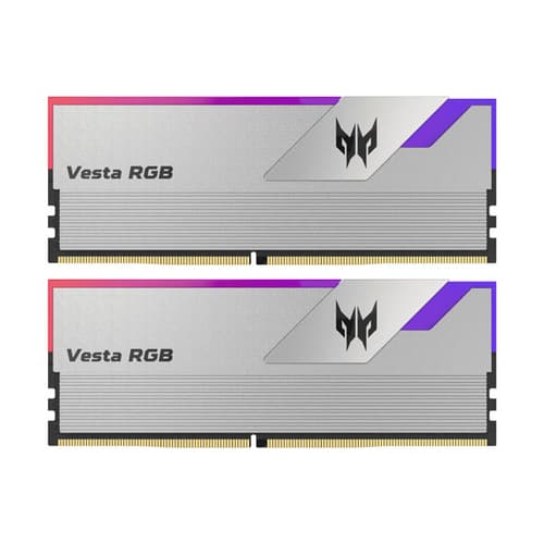 PREDATOR VESTA DDR4 RGB U-DIMM 3200MHZ 32GB (16GB*2) SILVER