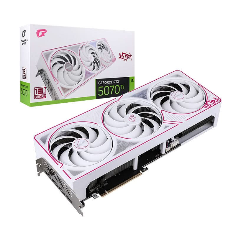 COLORFUL IGAME GEFORCE RTX 5070 TI ULTRA W OC 16GB-V WHITE GRAPHIC CARD