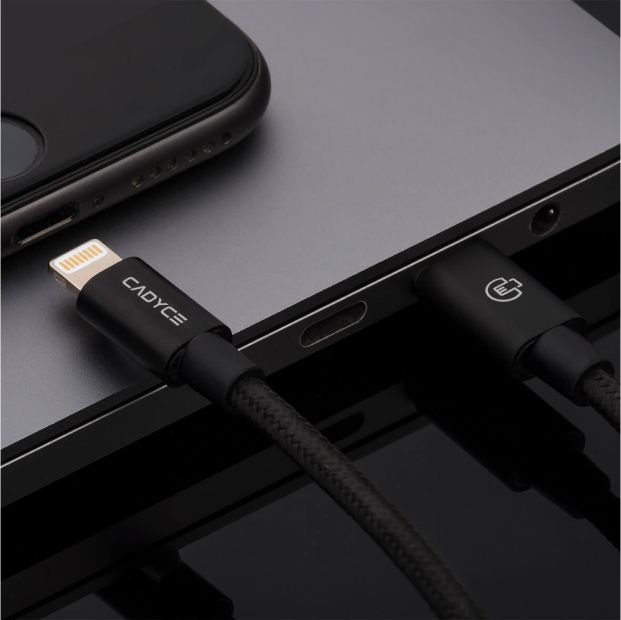 CADYCE CADMIUM PLUS USB C TO LIGHTNING CABLE 1.2M BLACK COLOR CA-CLC - BLACK