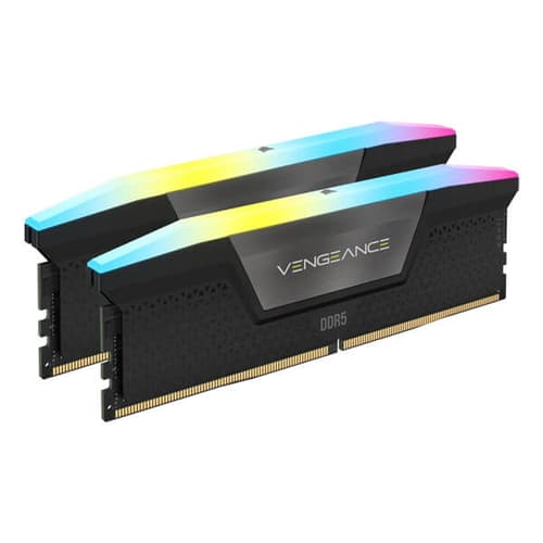 CORSAIR VENGEANCE-CMH96GX5M2B6400C32- RGB DDR5 96GB (2X48GB) DDR5 6400 CL32-40-40-84 1.4V STD PMIC INTEL XMP MEMORY - BLACK