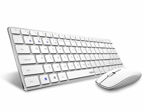 KBD-RAPOO-SET-WIRELESS-9300M-WHITE/BLACK