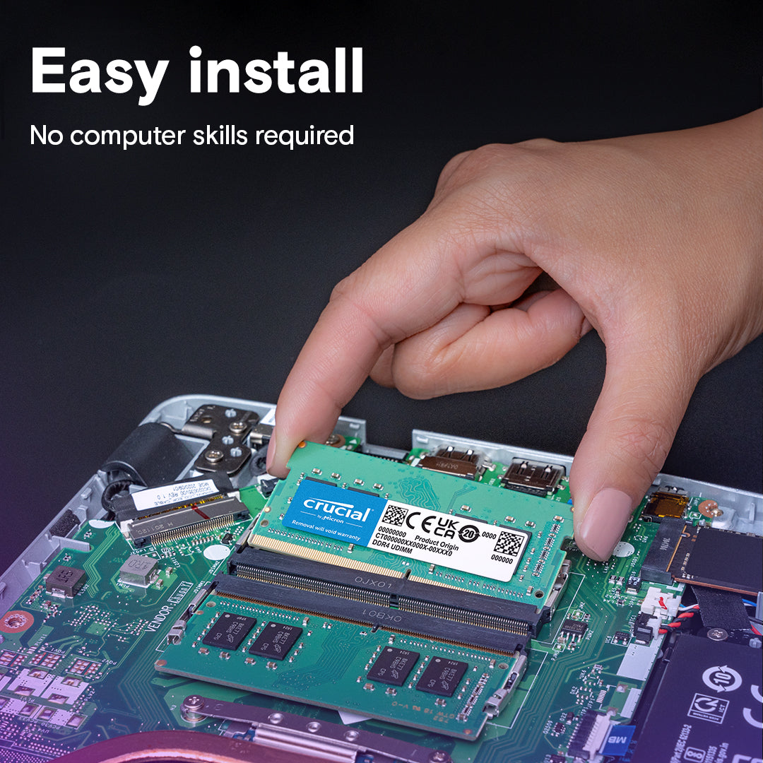 CRUCIAL 32GB KIT (2X16GB) DDR4-3200 SODIMM CL22 RAM CT2K16G4SFRA32A