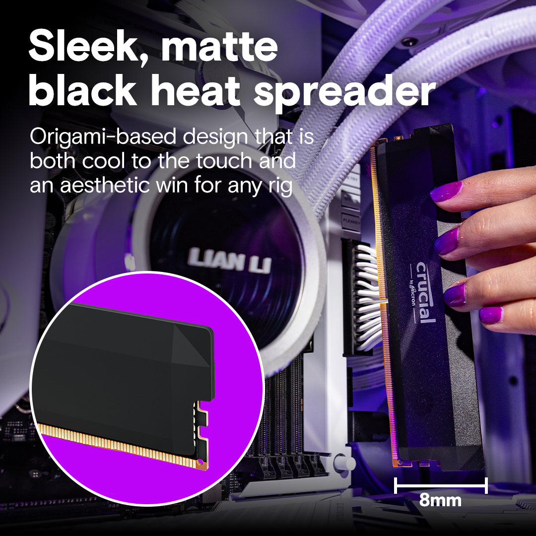 CRUCIAL PRO 16GB DDR5-6000 UDIMM CL36 RAM CP16G60C36U5B