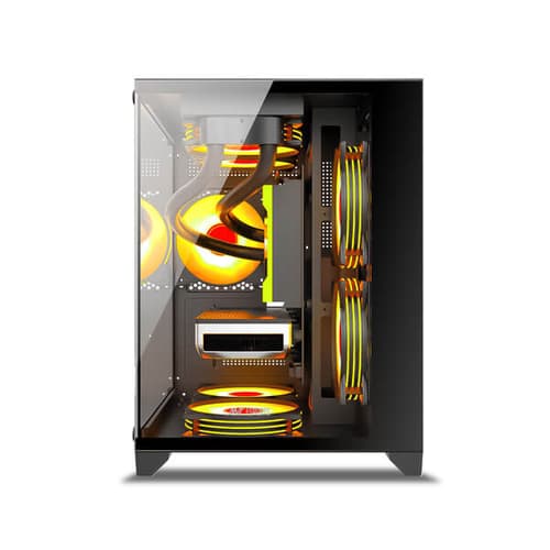 Ant Esports Crystal Z2 ARGB Mid Tower Gaming Cabinet - Black