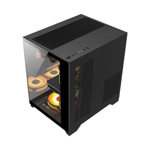 Ant Esports Crystal Z2 ARGB Mid Tower Gaming Cabinet - Black