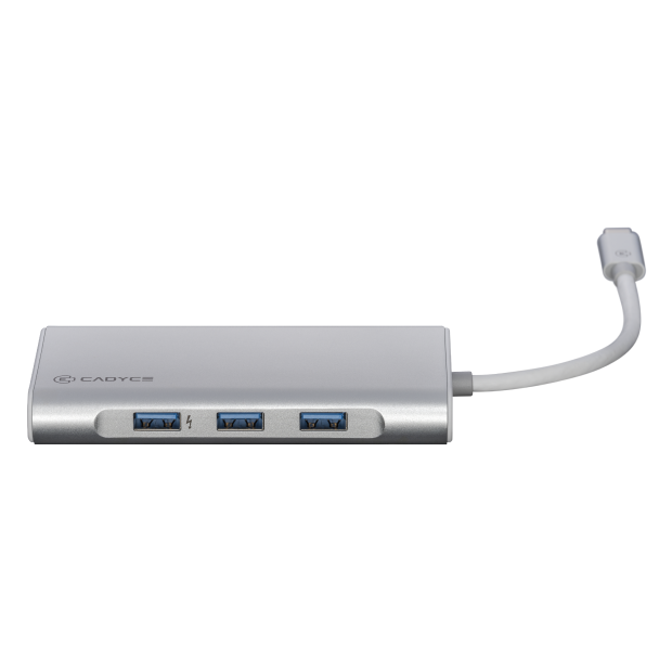 CADYCE USB-C TO USB 3.0 HUB, GIGABIT ETHERNET, HDMI (4K) & VGA ADAPTER WITH PD CHARGING CA-CU3HVG