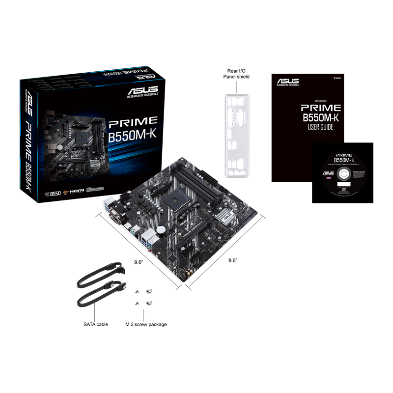 ASUS PRIME B550M-K AMD AM4 DDR4 MOTHERBOARD