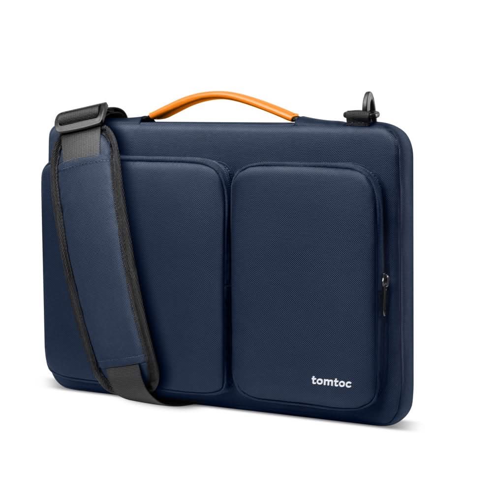 TOMTOC DEFENDER-A42 LAPTOP BRIEFCASE 15.6 INCH-NAVY BLUE