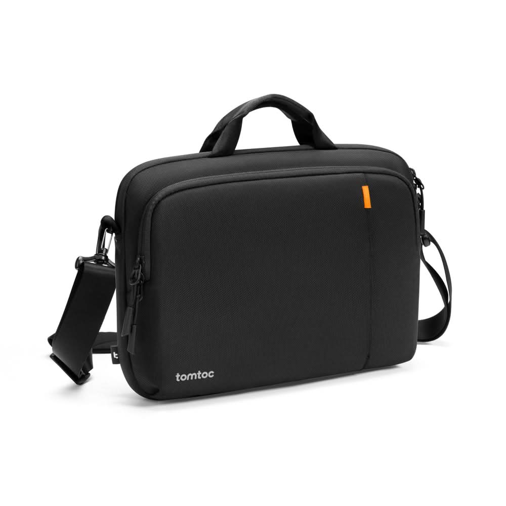 TOMTOC DEFENDER-A30 LAPTOP SHOULDER BAG BLACK-15.6 INCH