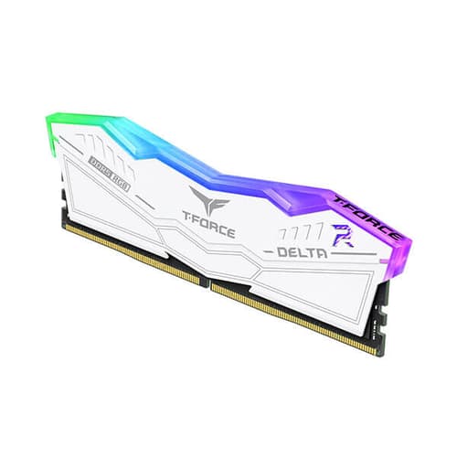TEAMGROUP T-FORCE DELTA RGB 64GB (32GBX2) DDR5 5600MHZ DESKTOP RAM (WHITE)