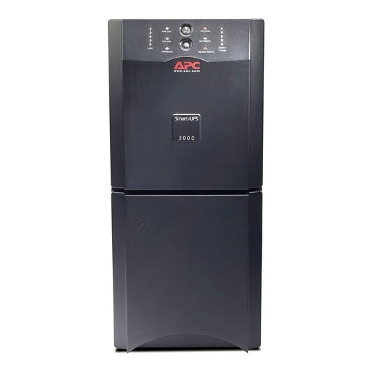 APC SMART-UPS SUA3000I-IND - 3000VA/ 2700W | 230V | 6 INDIA 3-PIN 6A OUTLETS | HIGH-CAPACITY UPS FOR ENTERPRISE SERVERS AND DATA CENTERS | AUTOMATIC VOLTAGE REGULATION | VISUAL LED AND AUDIBLE ALARMS | USER REPLACABLE BATTERY | ENERGY EFFICIENT |