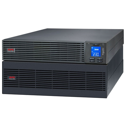 APC EASY UPS ON-LINE SRV10KRIL-IN - 10KVA/10KW| 230V | RACKMOUNT 5U | HARD WIRE 3-WIRE(1P+N+E) OUTLET | INTELLIGENT CARD SLOT | VISUAL LCD AND AUDIBLE ALARMS | EXTENDED RUNTIME, W/O RAIL KIT | 2 YEARS WARRANTY