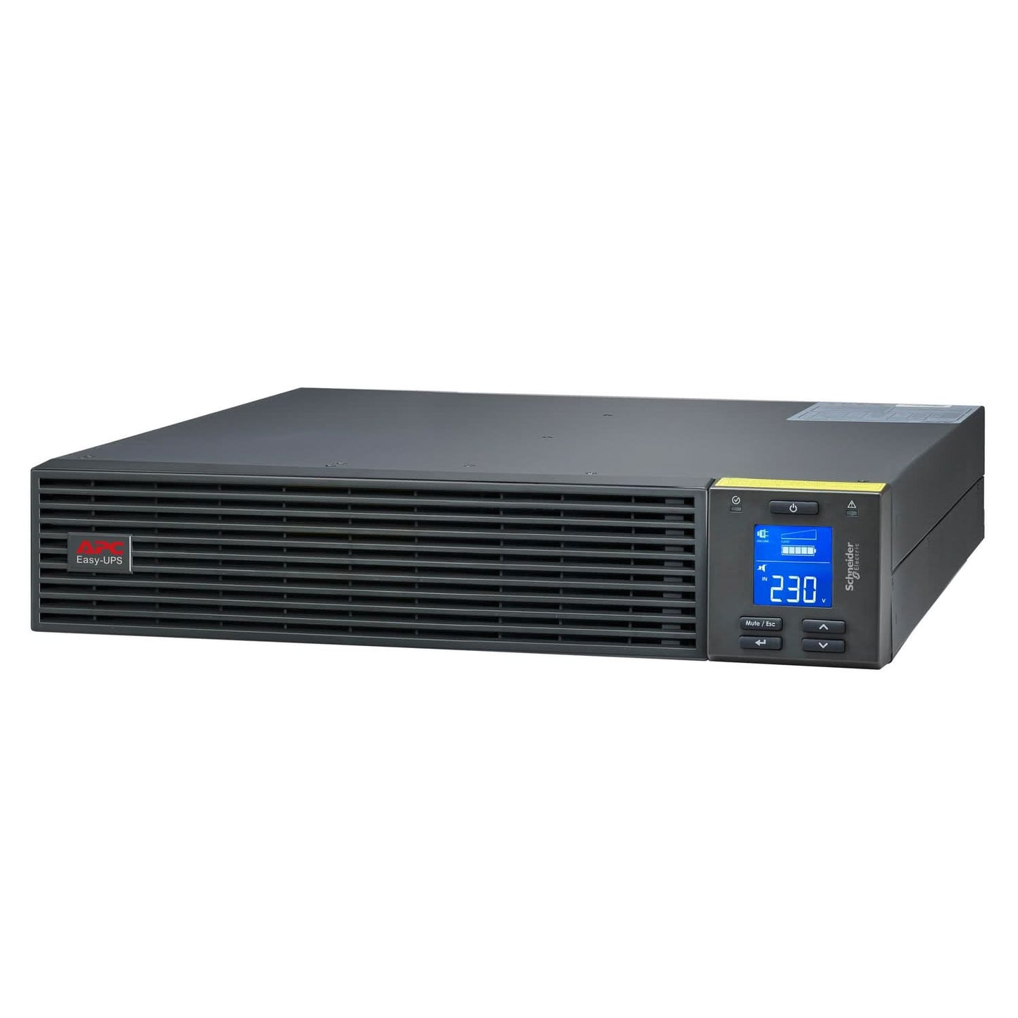APC EASY UPS ON-LINE SRV3KUXI-IN - 3000VA/ 2400W | 230V | 3 INDIA 3-PIN 6A + 1X HARD WIRE 3-WIRE(1P+N+E) OUTLETS | RACKMOUNT 2U | INTELLIGENT CARD SLOT | VISUAL LCD AND AUDIBLE ALARMS | NO BATTERY, W/O RAIL KIT | 2 YEARS WARRANTY