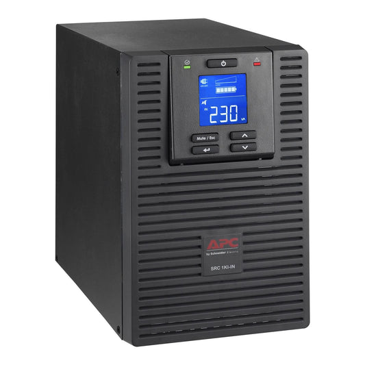 APC SMART-UPS SRC1KI-IN - 1000VA/ 800W | 230V | 4X INDIA 3-PIN 6A OUTLETS | VISUAL LED AND AUDIBLE ALARMS | ENERGY EFFICIENT | 2 YEARS WARRANTY | COMPATIBLE IN HARSH ENVIRONMENT