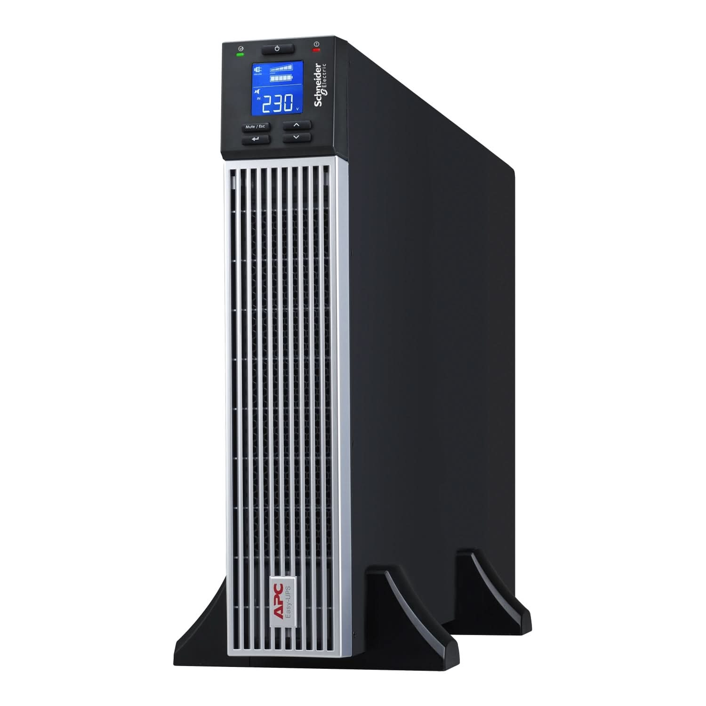 APC EASY UPS ON-LINE SRVL3KRI-IN- 3KVA | 230V | 4 INDIA 3-PIN 6A + 1 HARD WIRE 3-WIRE (1P+N+E) OUTLETS | LITHIUM-ION | RACK/TOWER 2U | INTELLIGENT CARD SLOT | VISUAL LCD AND AUDIBLE ALARMS | W/O RAIL KIT | 3 YEARS WARRANTY