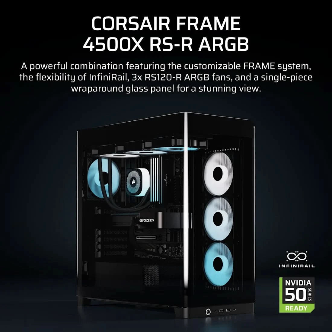 CORSAIR FRAME 4500X Panoramic Glass Mid-Tower PC Case