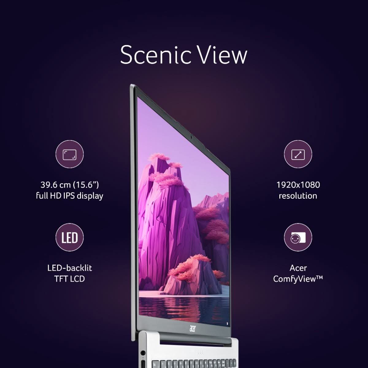 Acer Aspire Lite, Intel Core 5 processor 210H , 16 GB RAM, 512GB SSD, Full HD IPS, 15.6"/39.62 cm, Windows 11 Home, MS Office, Pure Silver, 1.70 kg, AL15-52H, Backlit keyboard, Thin and Light Laptop