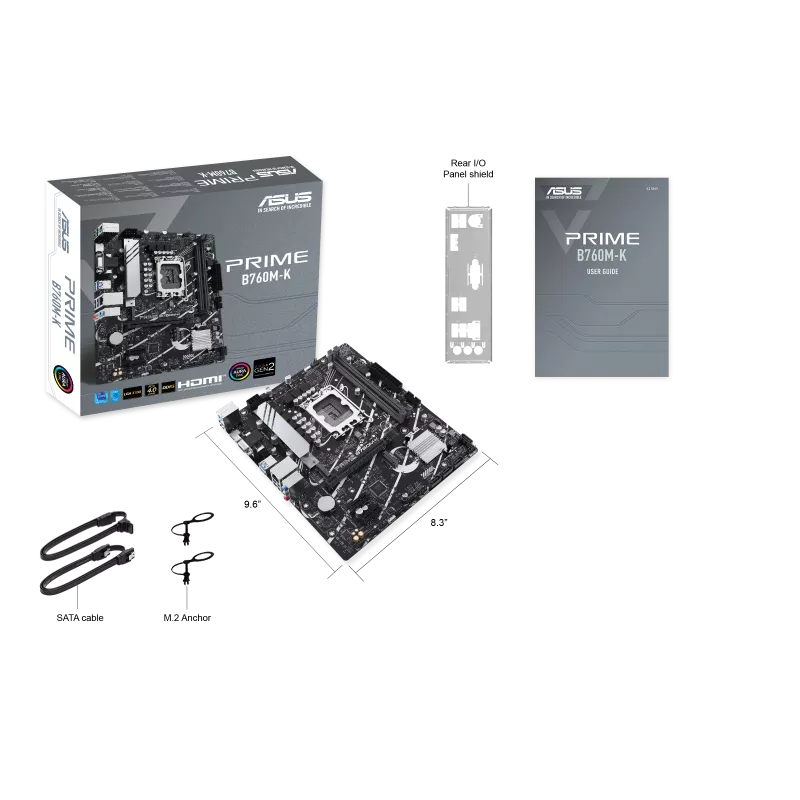 ASUS PRIME B760M-K, AN INTEL B760 LGA 1700 MATX MOTHERBOARD