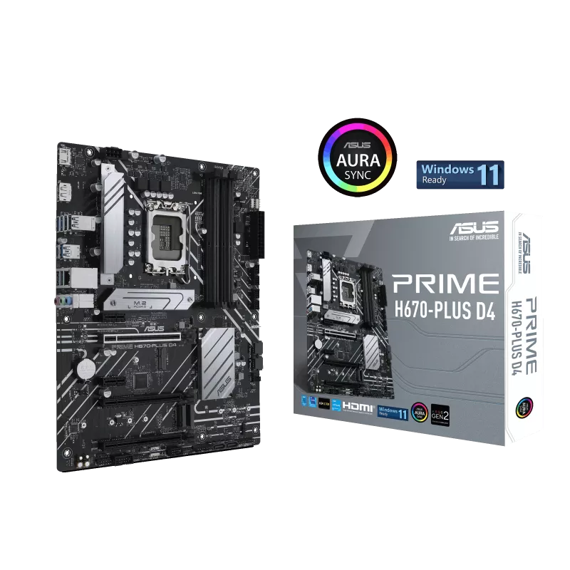 ASUS PRIME H670-PLUS DDR4 INTEL LGA1700 MOTHERBOARD