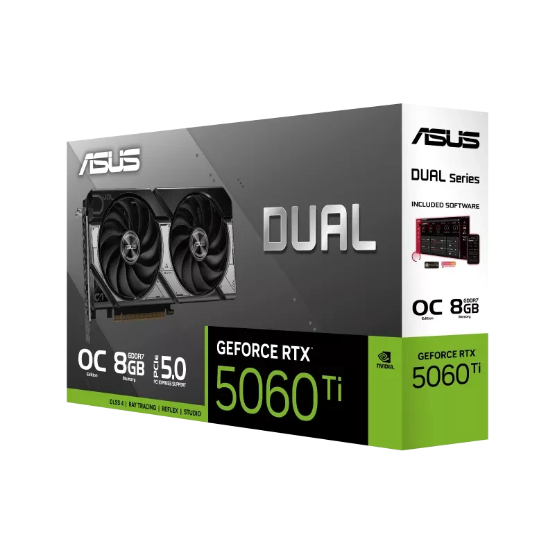 ASUS Dual GeForce RTX 5060 Ti 8GB GDDR7 OC Edition Graphics Card