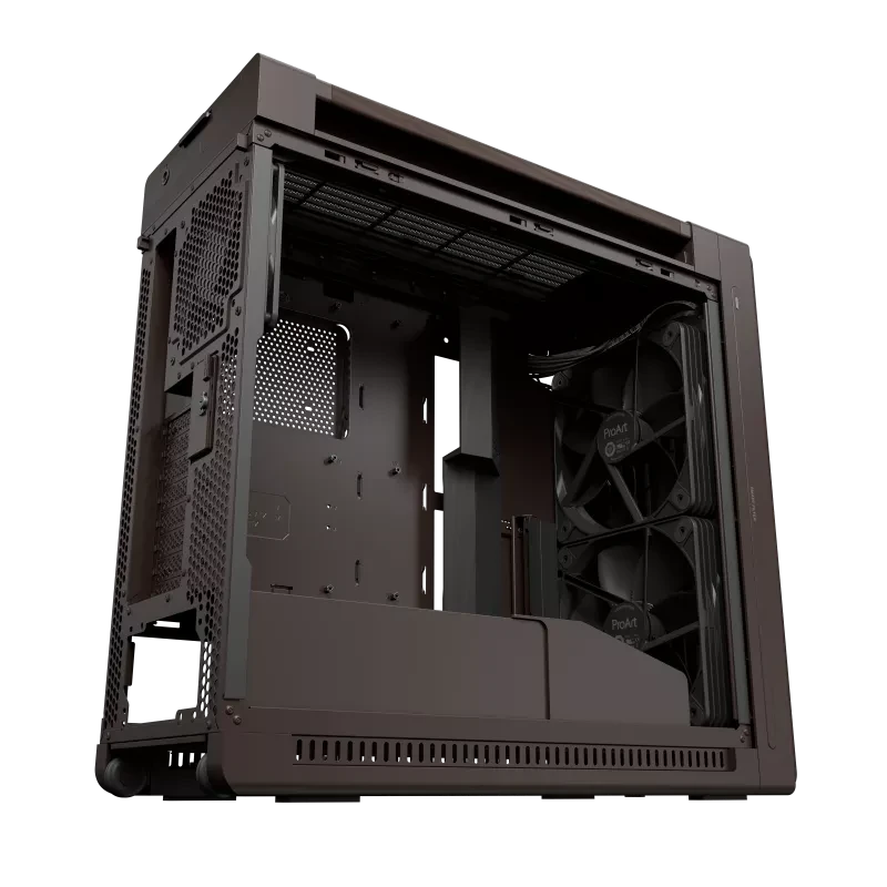 ASUS ProArt PA602 Wood Edition Retro Brown, E-ATX Mid Tower PC Case