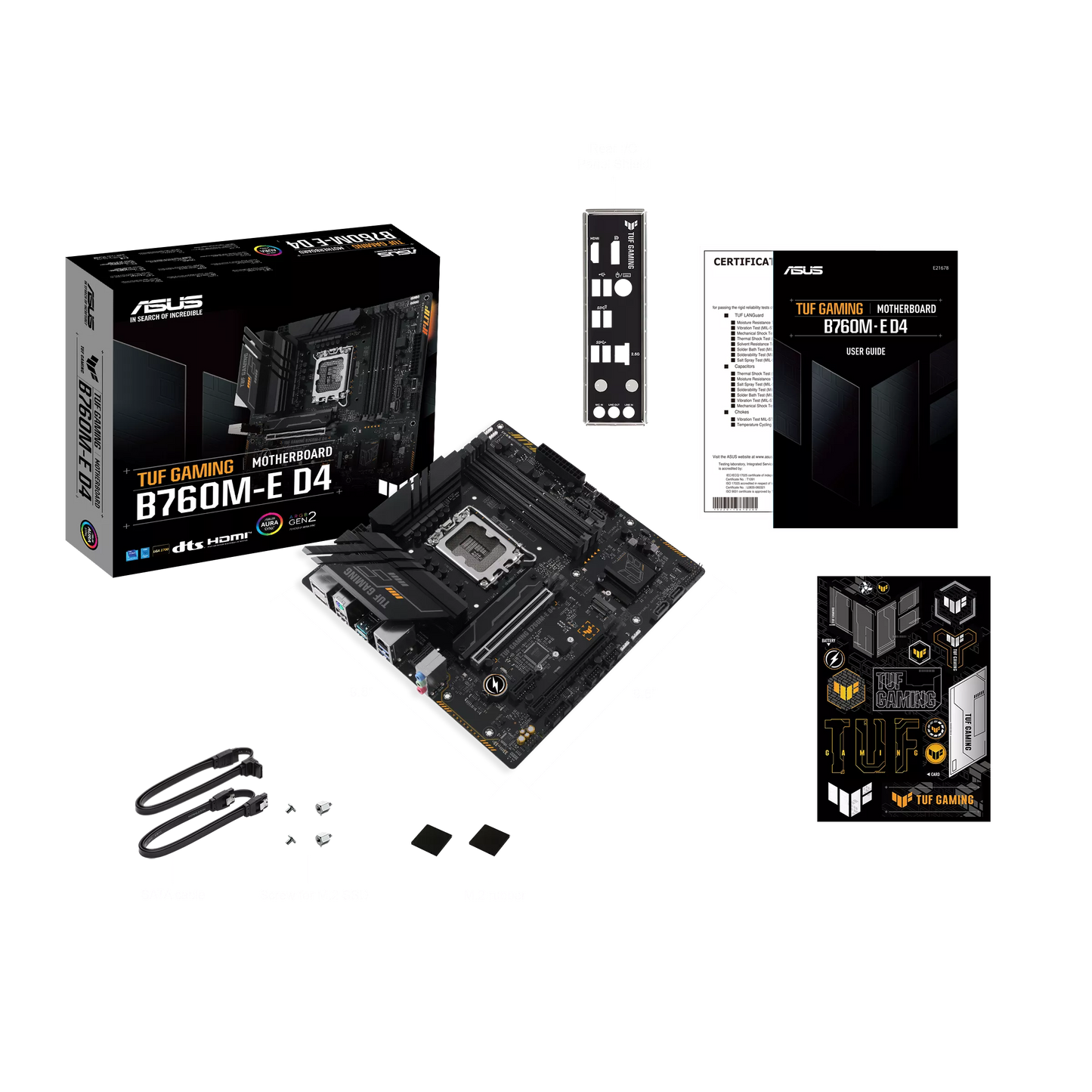 ASUS TUF GAMING B760M-E D4 DDR4 MOTHERBOARD